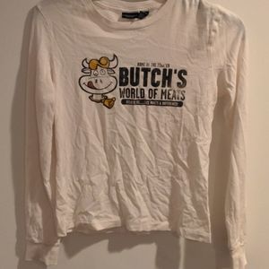 EUC Vintage American Eagle White Cow Shirt